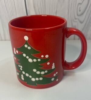 Vintage WAECHTERSBACH  Coffee Cup Mug West Germany Christmas Tree